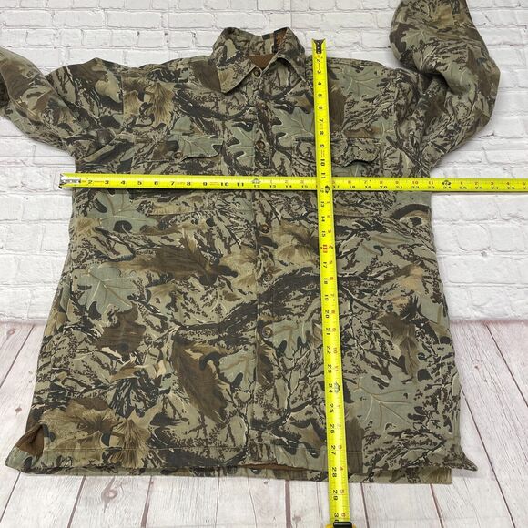 Canyon Guide Outfitters Men Camo Button Shirt Jacket Size Medium B355 -6 - Picture 2 of 16